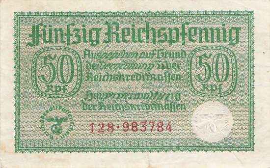 50 Pfennig 1939 Serie 128